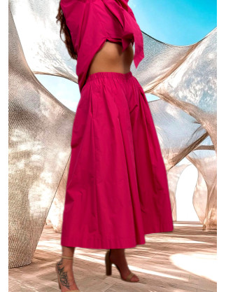 MARGOT tafeta raspberry pants