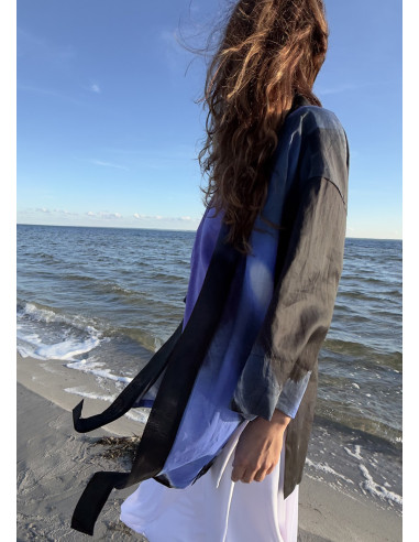 MARZENIE kimono z jedwabnej organzy
