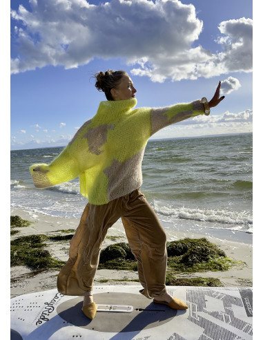 LIMONCELLO handmade mohair/silk sweater