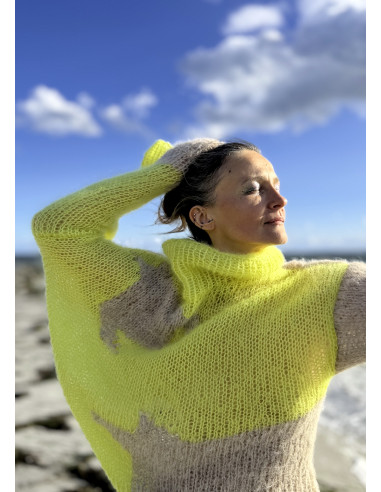 LIMONCELLO handmade mohair/silk sweater