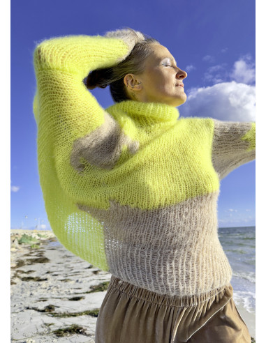 LIMONCELLO handmade mohair/silk sweater